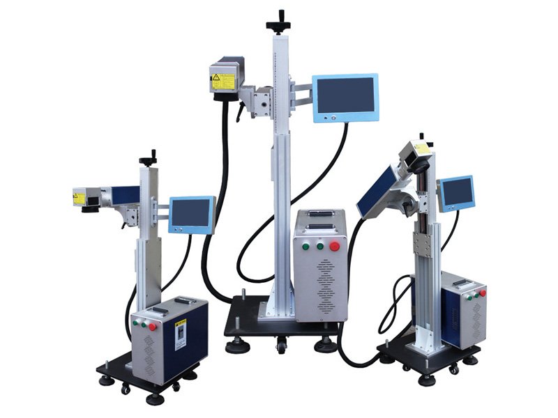 零件和工具在線飛行光纖激光打標系統