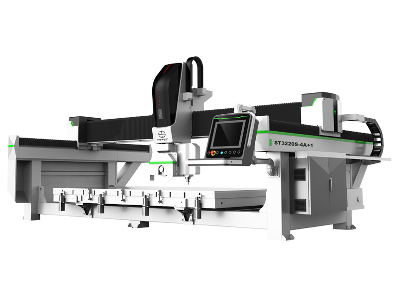 4+1 自動石材數控橋切機適用于臺面水槽切割