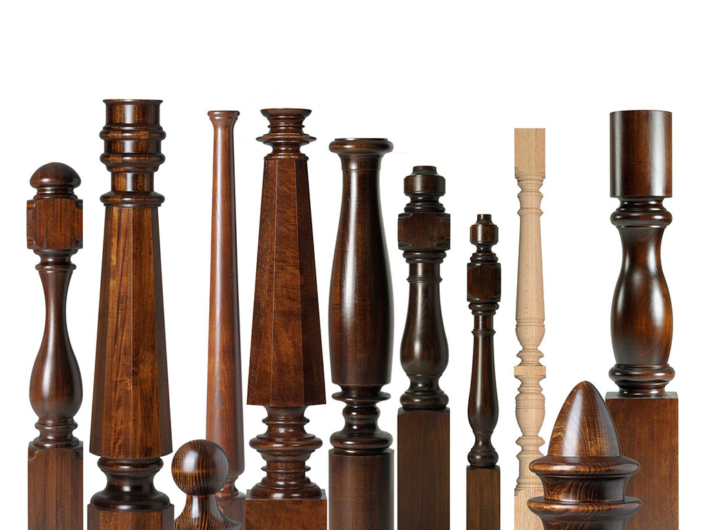 數控木工車床車削木扶手