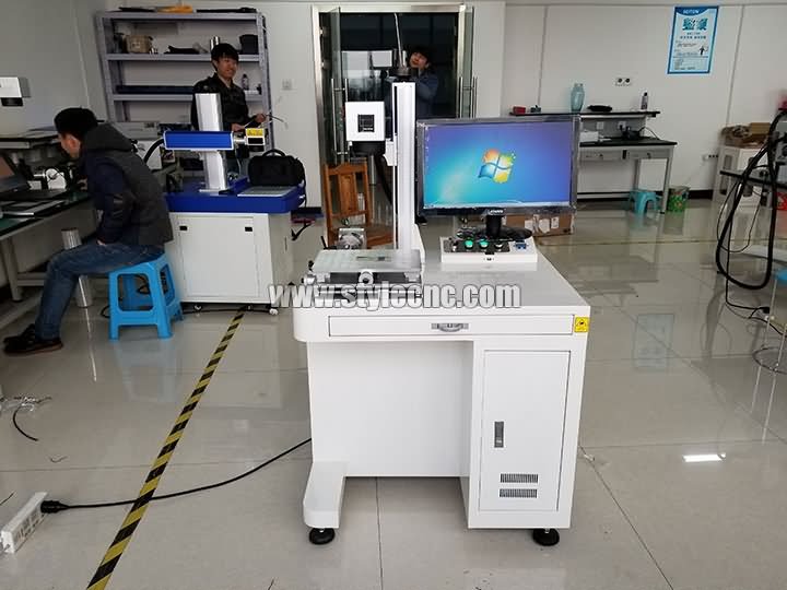 30W MOPA光纖激光打標系統發貨塞爾維亞